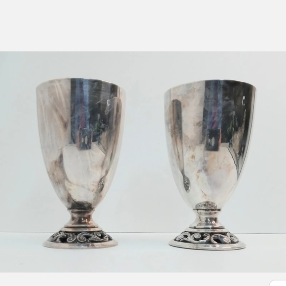 Elegance Silver Silver Plated Water Goblet (7.75"h